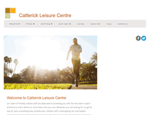 Tablet Screenshot of catterickleisurecentre.com